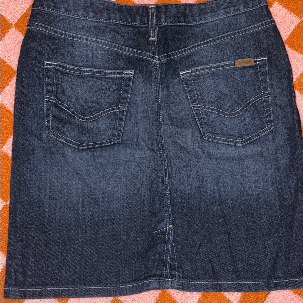 Carhartt Dark Blue Denim Pencil Skirt